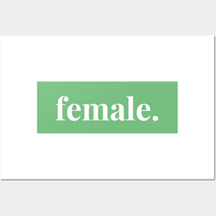 female. 2 Posters and Art